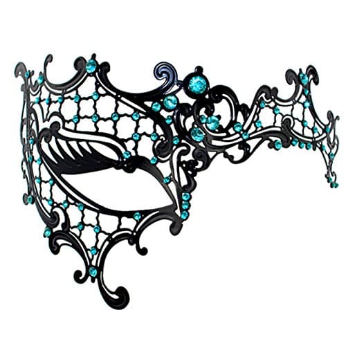 Coddsmz Laser Cut Metal Masquerade Mask for Venetian Parties