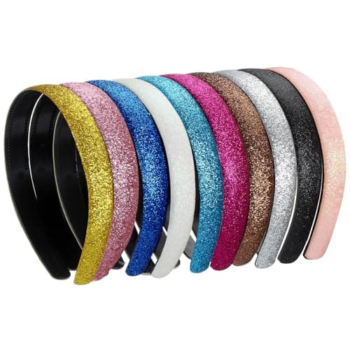 Blulu Bright Colors Glitter Headbands for Girls & Toddlers Party Accessories