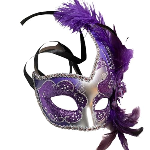 MasqStudio Brocade Lace Masquerade Mask for Mardi Gras & Parties