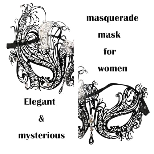 Masquerade Mask Set for Couple Mardi Gras & Halloween