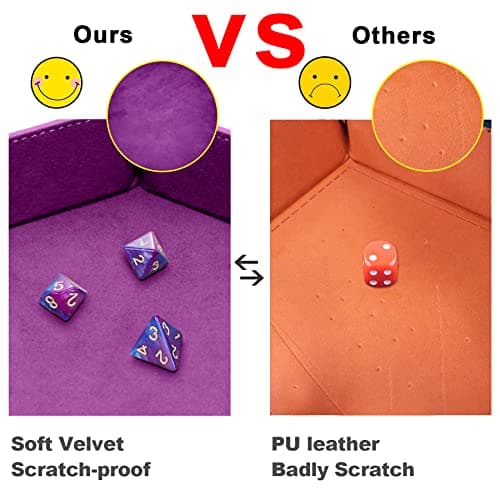 SIQUK Hexagon Dice Trays for Tabletop Games(4 Colors)