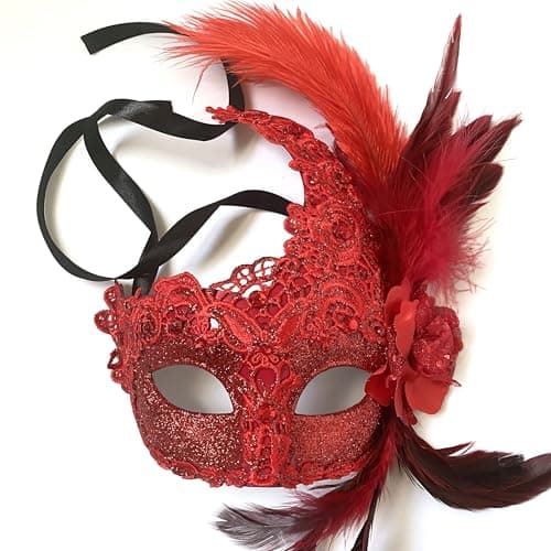 MasqStudio Brocade Lace Masquerade Mask for Mardi Gras & Parties