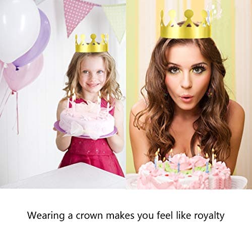 Gold Crowns Headpieces for Birthday, Baby Shower, Wedding Anniversary