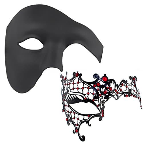 Couples Masquerade Mask Set for Holidays & Parties