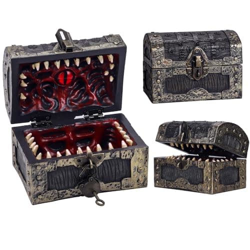 SIBOSUN Dungeons & Dragons Dice Holder & Case Brown/Blue