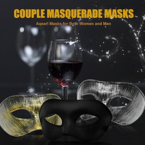 Aqearl Masquerade Mask for Party & Prom Ball Costume