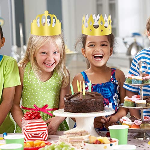 TUPARKA Golden King Crowns for Birthday Celebration, Baby Shower Photo Props