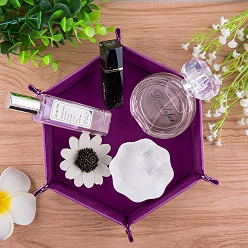 SIQUK Hexagon Dice Trays for Tabletop Games(4 Colors)