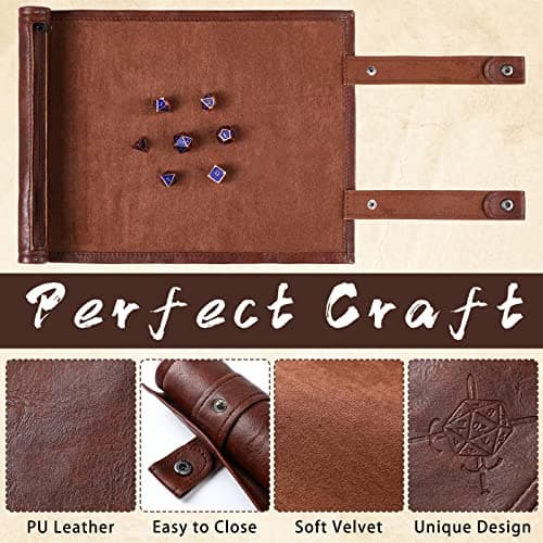 Civaner Brown & Black Dice Mat & Bag Christmas Game Accessories