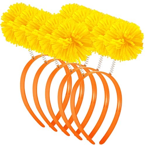 WILLBOND 5-Piece Pom Headband for Women & Adults Party Accessory