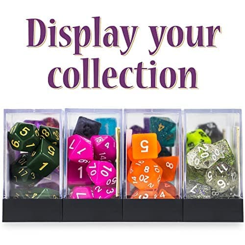 Clear Acrylic Dice Box for Wiz Dice Figurines & Collectibles - 10 ct