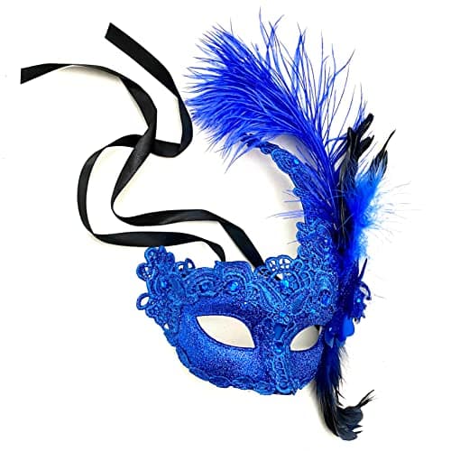 MasqStudio Brocade Lace Masquerade Mask for Mardi Gras & Parties