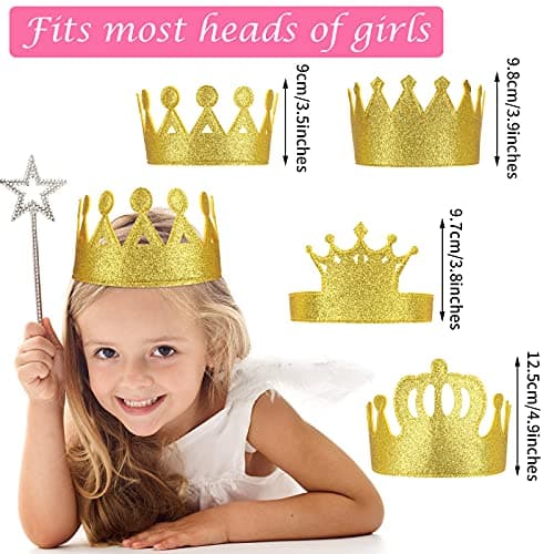Tatuo Gold Stretch Kids Crown for Birthday