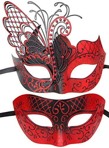 Couple's Venetian Masquerade Masks Accessory