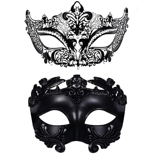 OIDEA Roman Greek Venetian Mask for Couple Halloween Party Costume Ball