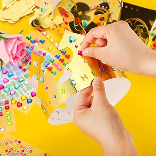 Princess and Prince Crown Hats for Kids Birthday Party