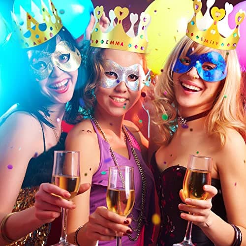 Delicate Paper Crowns for Kids Birthday Party (63 Pieces)