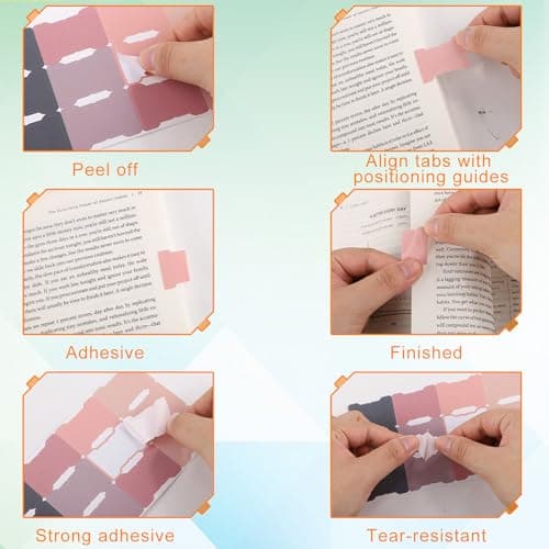 Blank Sunset 240 Piece Self-Adhesive Index Tabs for Labeling