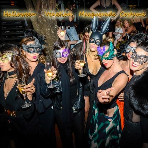 Cosmer Masquerade Mask Lace Mask for Venetian Party Costume Halloween Carnival