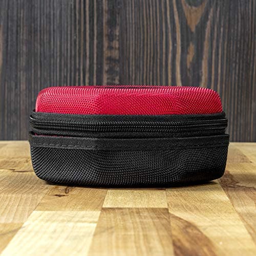 GEEKON Protective Dice Case & Felt Tray - Holds Over 75 Dice! Perfect for Game Night! (Red)