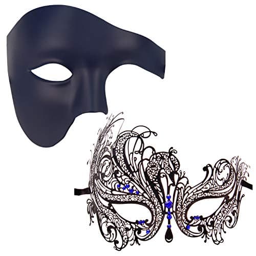 Couples Masquerade Mask Set for Holidays & Parties