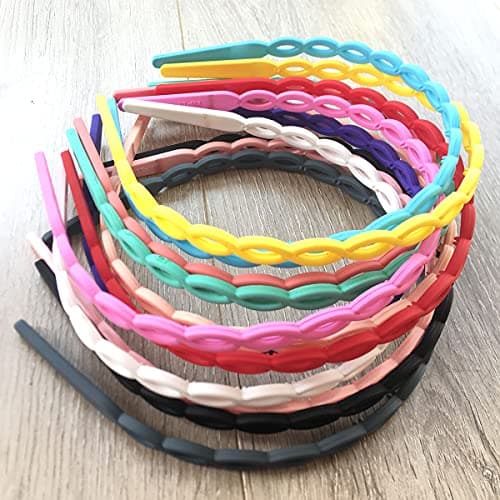 Springtime Colorful 12pcs Chain Headbands for Girls & Kids