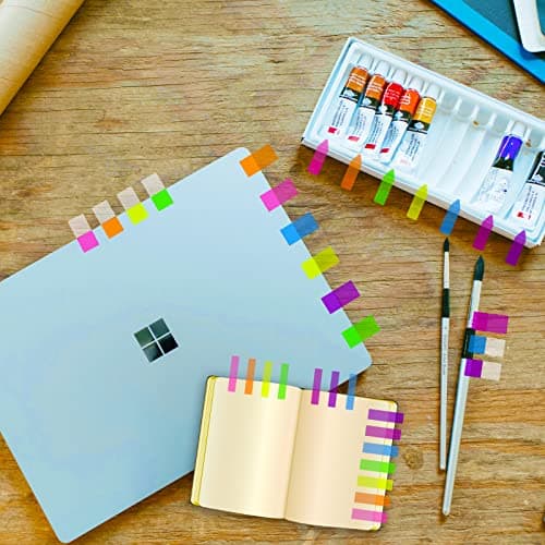 iKyce Clear Self-Adhesive Arrow Tabs, 680 Pieces, Book Markers & Highlights