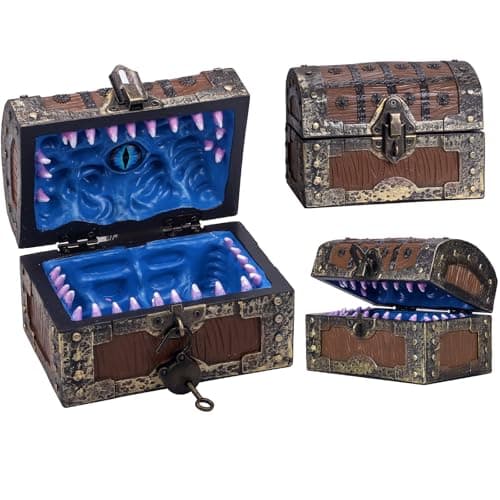 SIBOSUN Dungeons & Dragons Dice Holder & Case Brown/Blue