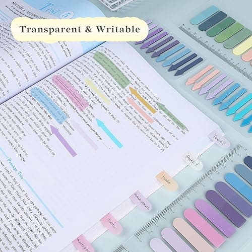Morandi Sticky Tabs for Annotating Books - Aesthetic Sticky Notes for Office & School