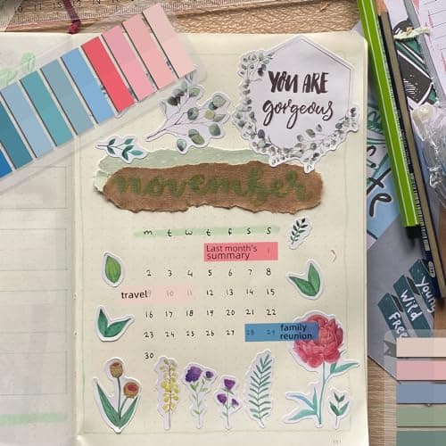 Multi-Colored Writable Repositionable Book Flags 4000pc Morandi Clear Tabs