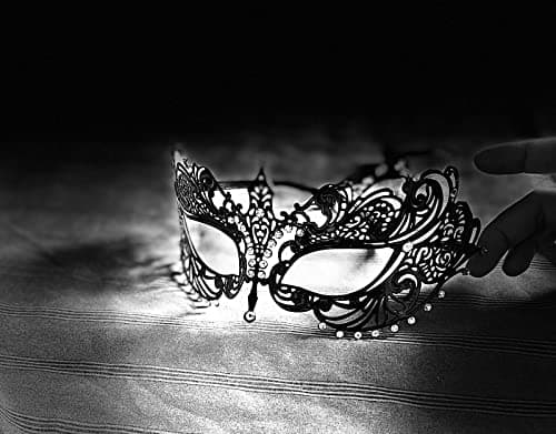 ZbFwmx Couple Masquerade Mask Set Black Costume Mask Cosplay Party Ball