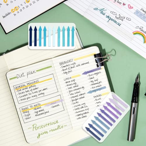 1200Pcs Arrow Colored Sticky Tabs for Office, School, and Annotating Books