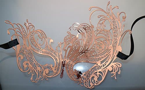 Coddsmz Laser Cut Metal Masquerade Mask for Venetian Parties
