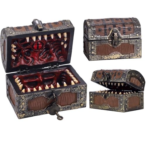 SIBOSUN Dungeons & Dragons Dice Holder & Case Brown/Blue
