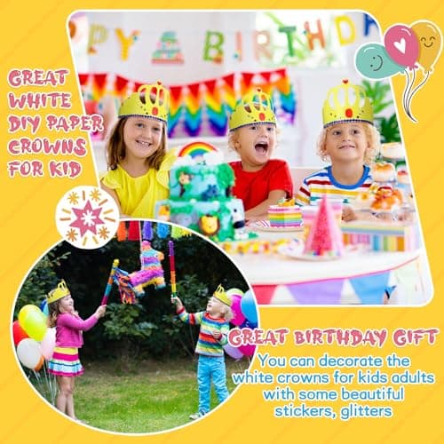 DIY Birthday Crowns for Classroom and Baby Shower