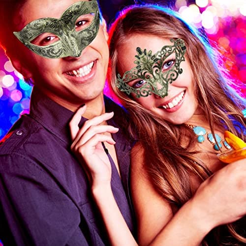 FEQO 48 Pieces Vintage Venetian Masquerade Masks