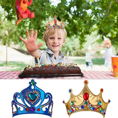DIY Jeweled Foam Kid's Party Crowns, Pack of 6