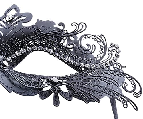 Geek-M Masquerade Metal Masks for Halloween & Mardi Gras