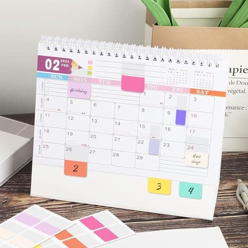 Sticky Index Tabs for Reading Notes and File Organization, Colored and Writable (1 inch)