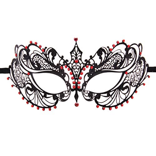 Coddsmz Laser Cut Metal Masquerade Mask for Venetian Parties