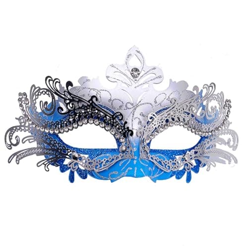 Geek-M Masquerade Metal Masks for Halloween & Mardi Gras