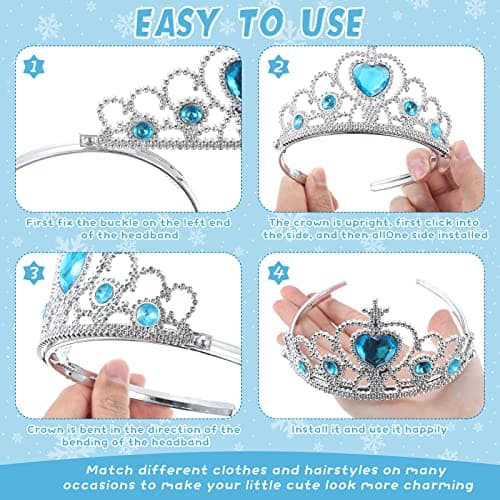 Assorted Color 72 Pcs Plastic Princess Crown Set Party Favor