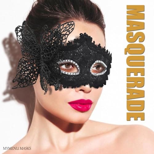 Masquerade Mask for Couple Halloween Costume Party Prom