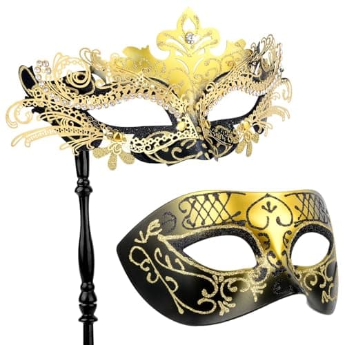 Hoshin Masquerade Mask for Women Couple Mardi Gras Decorations