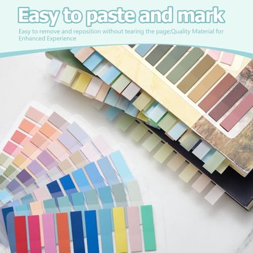 Pastel Style Book Annotation Kit 1800 Tabs, 12 Aesthetic Highlighters Morandi Colors School Office