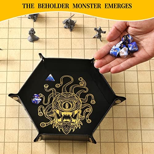 Portable Folding Dice Tray Set for RPG and Tabletop Gamers