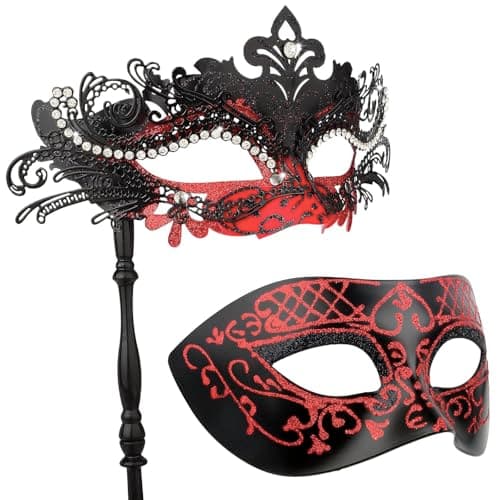Hoshin Masquerade Mask for Women Couple Mardi Gras Decorations