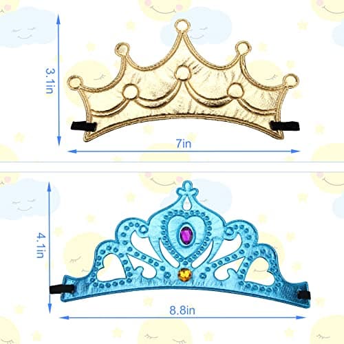 23 Packs Foam Princess Crowns & Tiaras for Birthday Party Favors