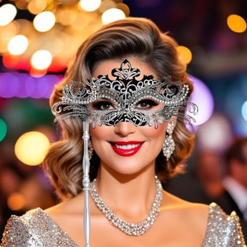 Couple's Venetian Masquerade Masks