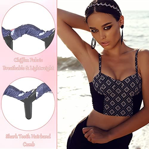 Sassy Shark Tooth Zigzag Headbands for Women